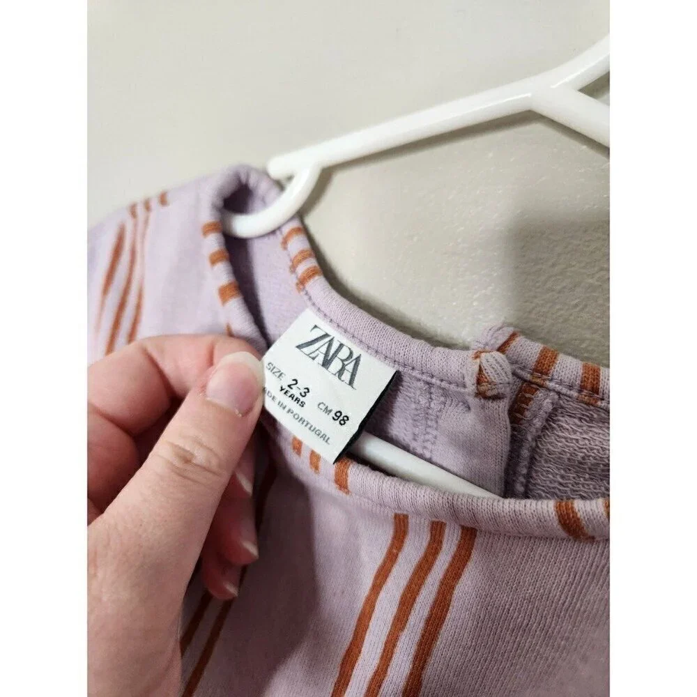 ZARA Purple Stripe Romper